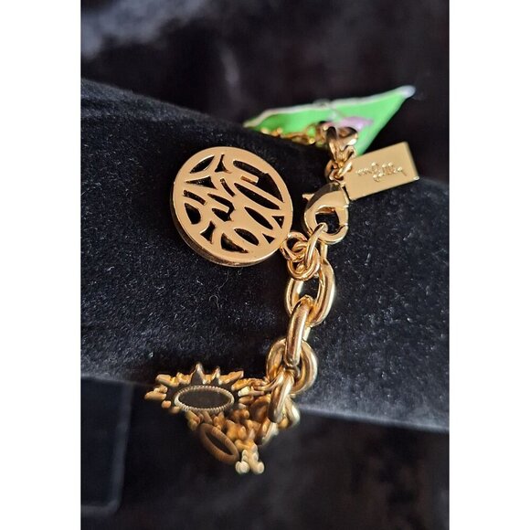 NEW Lilly Pulitzer Gold-tone Sunshine Charm Bracele - Picture 4 of 8